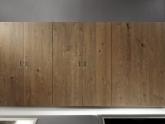 Cocina Moderna Legno Nova Lack Roble Trufa 5 Kulissenschiebtüren