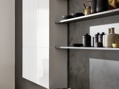 Cocina Moderna Portland Corona Antracita 5 Portland 404 - Anthrazit / Corona 19A - Arcticweiß Hochglanz