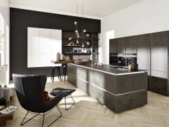 Cocina Moderna Portland Corona Antracita 6 Portland 404 - Anthrazit / Corona 19A - Arcticweiß Hochglanz