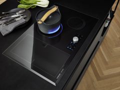 Cocina Moderna Ferro Soft Lack 4 Ferro - Blaustahl / Soft Lack - Arcticweiß softmatt