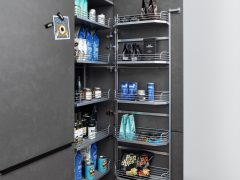 Cocina Moderna Ferro Soft Lack 1 Ferro - Blaustahl / Soft Lack - Arcticweiß softmatt